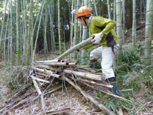森林整備　家具職人