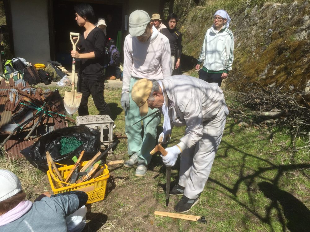 最後は道具の手入れ